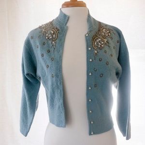 KIMS by Kimberly Vintage Hand Embroidered Cardigan